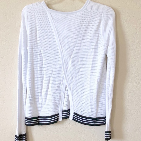 Rag and Bone Nikki Mesh Top Open Slit - Picture 3 of 7